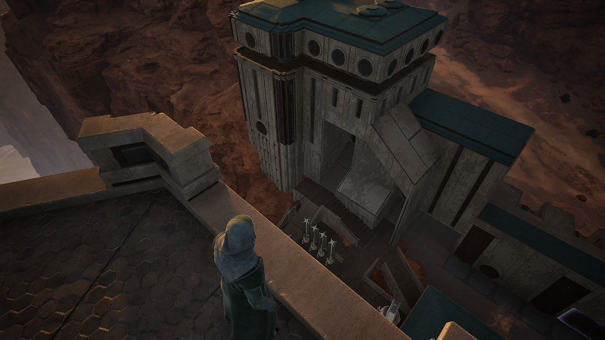 OSyrusGames's tweet photo. Hi everyone I have been have been having a blast playing Dune and because I enjoy my building have went for a competition for Dune Awakenings first Building contest which is  only to show the outside.
Let me know what you think.

 @duneawakening, 
#DuneAwakening https://t.co/0OLh93iyqE