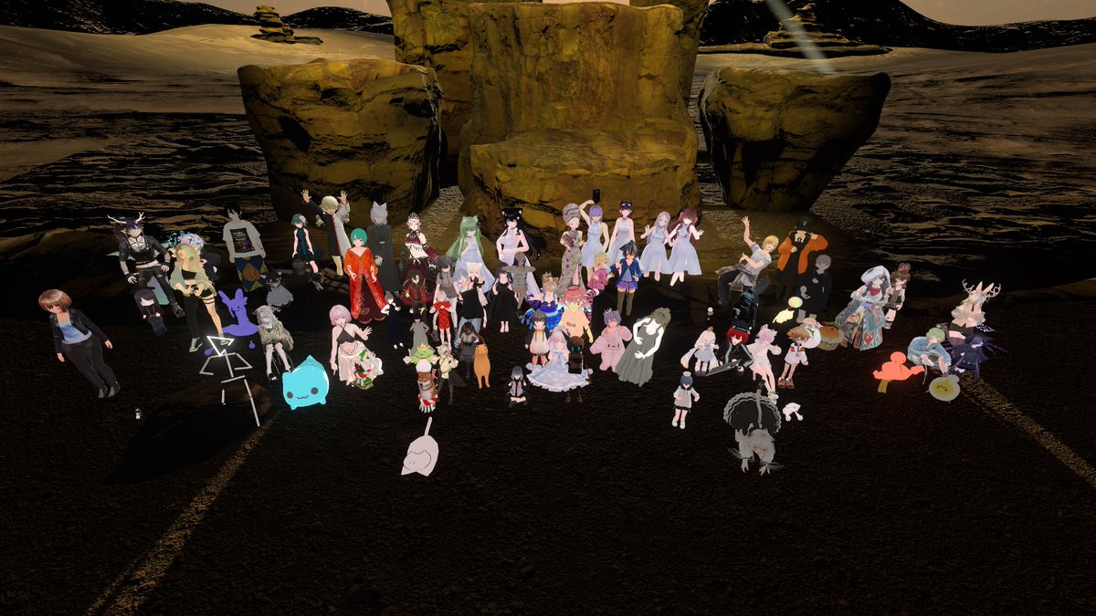 Hitoha_ks's tweet image. きのうは素晴らしいイベントを #VRChat で観させてもらいました。
声楽とタイコとダンスとワールド。すべてが合わさった引き込まれる時間でした。
みなさん、ありがとうございました☺️
#RHYTHMICROOTS