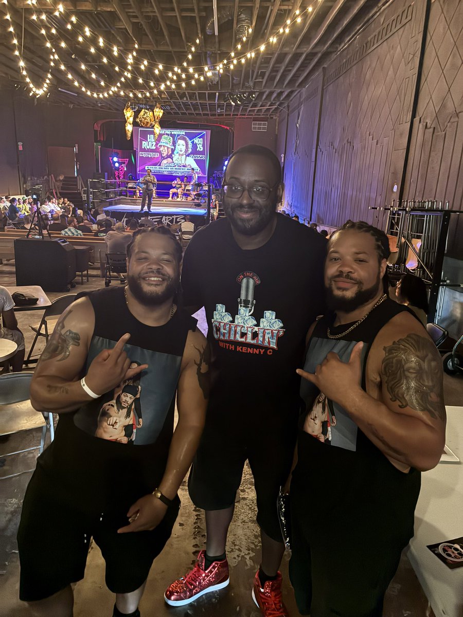 KennyisChillin's tweet image. My new favorite tag team from Indiana. Nice to meet @Showtime_4Reel for the 1st time. See y’all at @HooliganCW in October