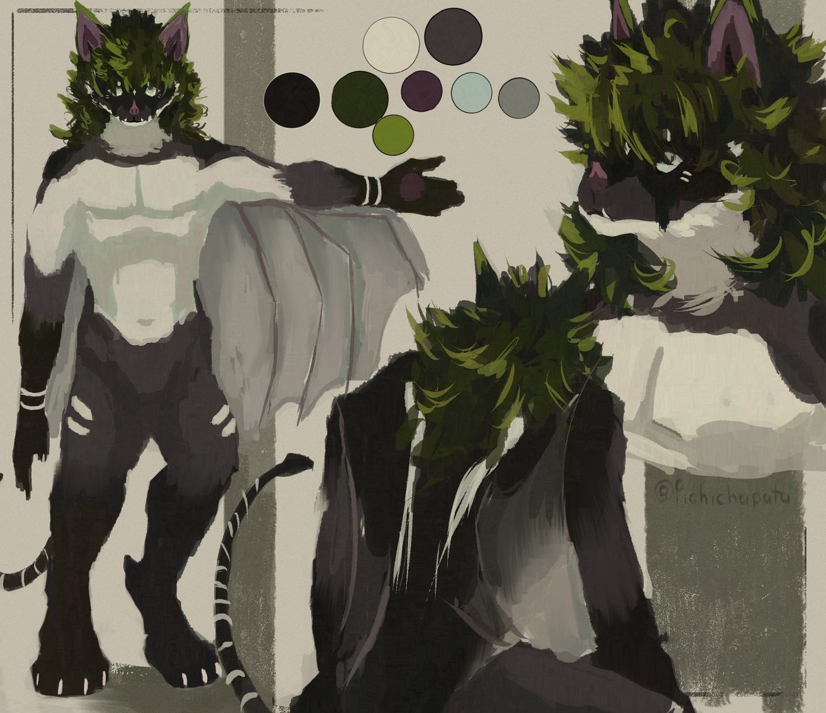 Pichichapata's tweet image. Bat creature OC 
        #furryart