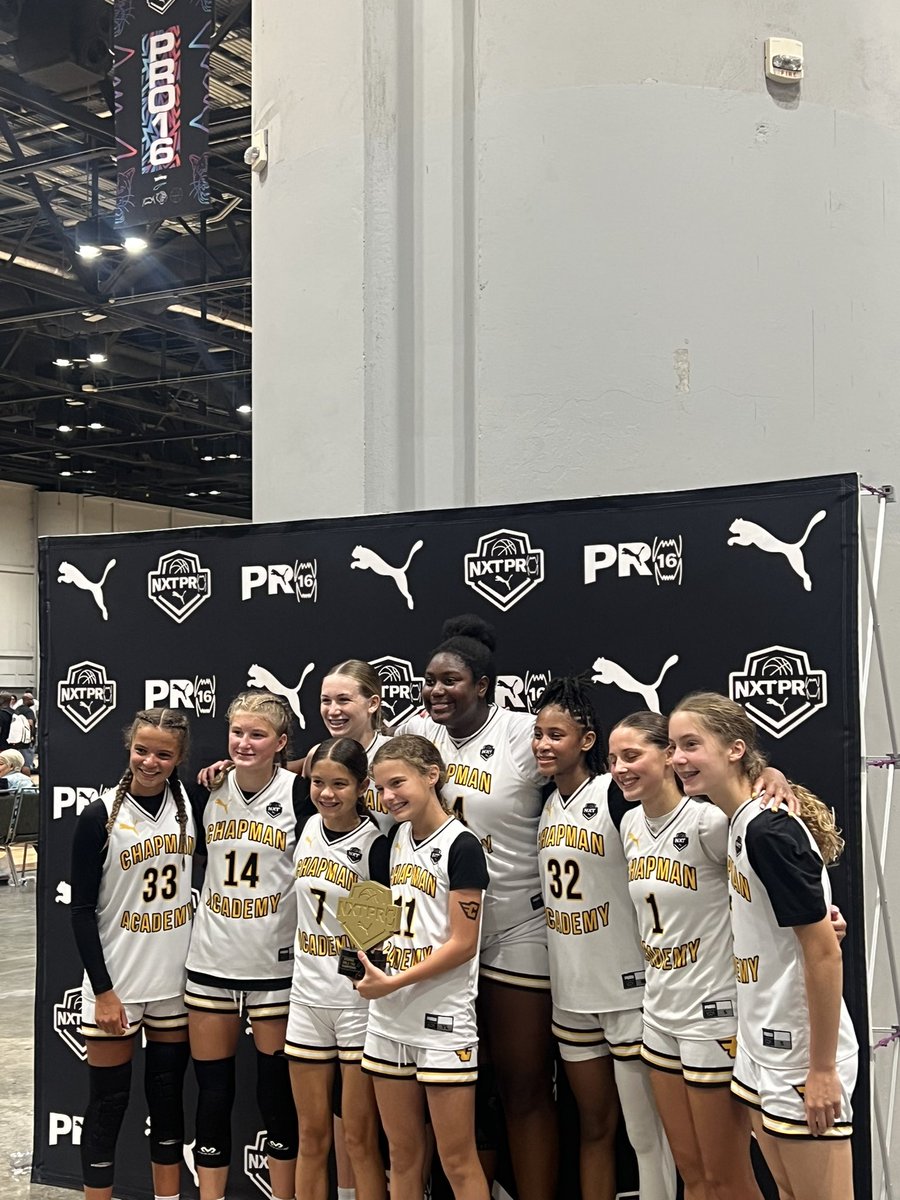 Raf Llorin (@rafaelwllorin) on Twitter photo 13U NXTPRO Finals POTG:
2031 Jaylah Marshall
Incredible performance by Marshall with multiple clutch buckets and consistency all game. Took on the role to stop the fire at the end of game defending at a high-level. Chapman Basketball are your <a href="/NxtProHoops/">NXTPRO Hoops</a> Champions. <a href="/PUMAHoops/">PUMA Basketball</a> 13U NXTPRO Finals POTG:
2031 Jaylah Marshall
Incredible performance by Marshall with multiple clutch buckets and consistency all game. Took on the role to stop the fire at the end of game defending at a high-level. Chapman Basketball are your <a href="/NxtProHoops/">NXTPRO Hoops</a> Champions. <a href="/PUMAHoops/">PUMA Basketball</a>