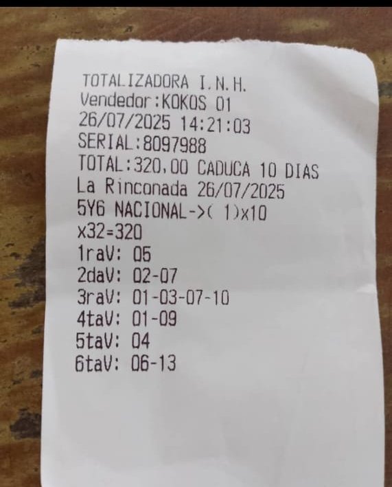 Aquí tienen uno de los 5 afortunados ganadores del 5y6 de la fama cuando es para uno así Sellés un cuadro de 10, bolívares por solo 320, bolívares se ganó noventa y pico mil dólares...