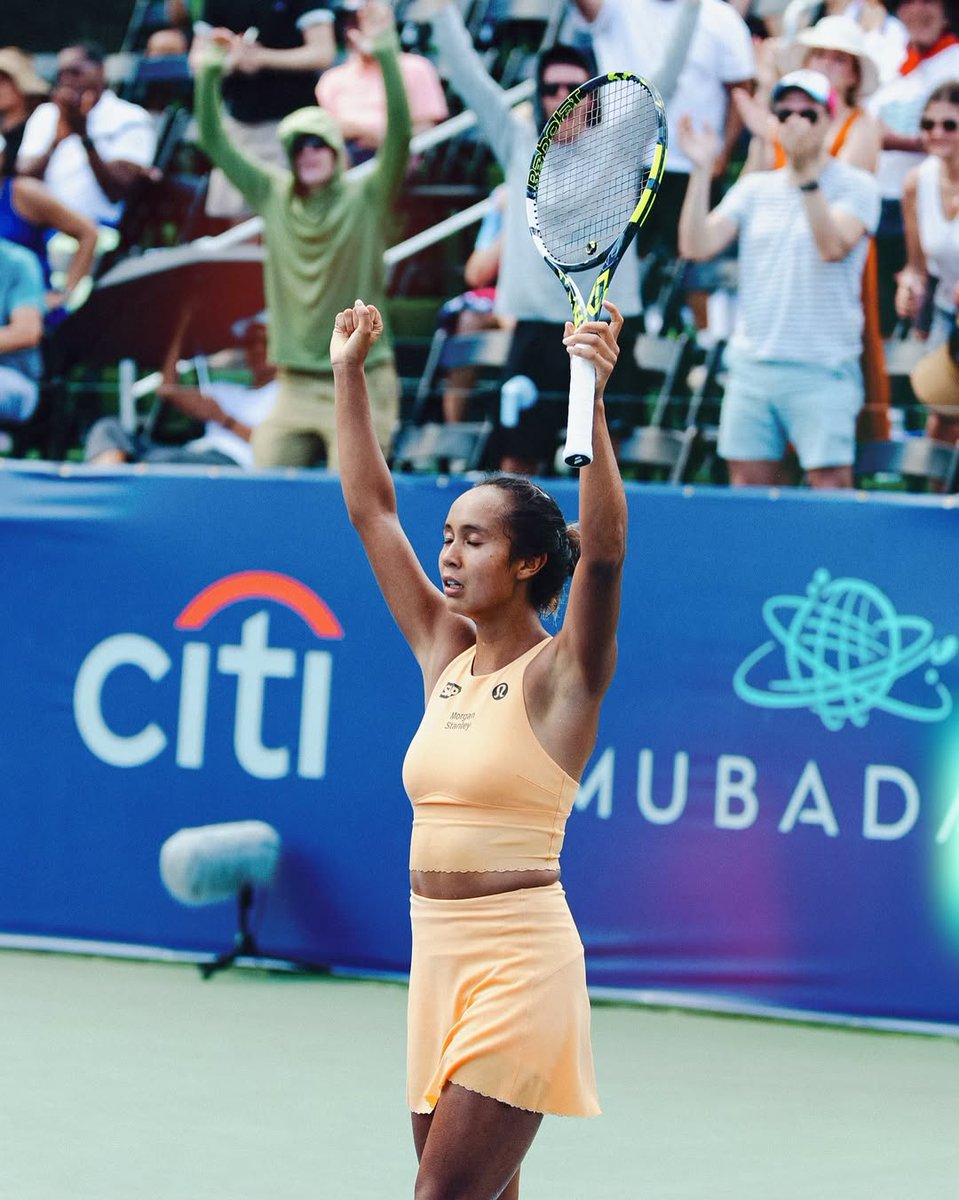 LEYYYYLAHHH IN THE FINAL 😍🔥

What. A. Battle. 💥

Leylah Annie Fernandez 🇨🇦 gets the better of Elena Rybakina in an epic third-set tiebreak after another marathon showdown at the Mubadala Citi DC Open 😱

Read more 👉 bit.ly/40Fcqmd