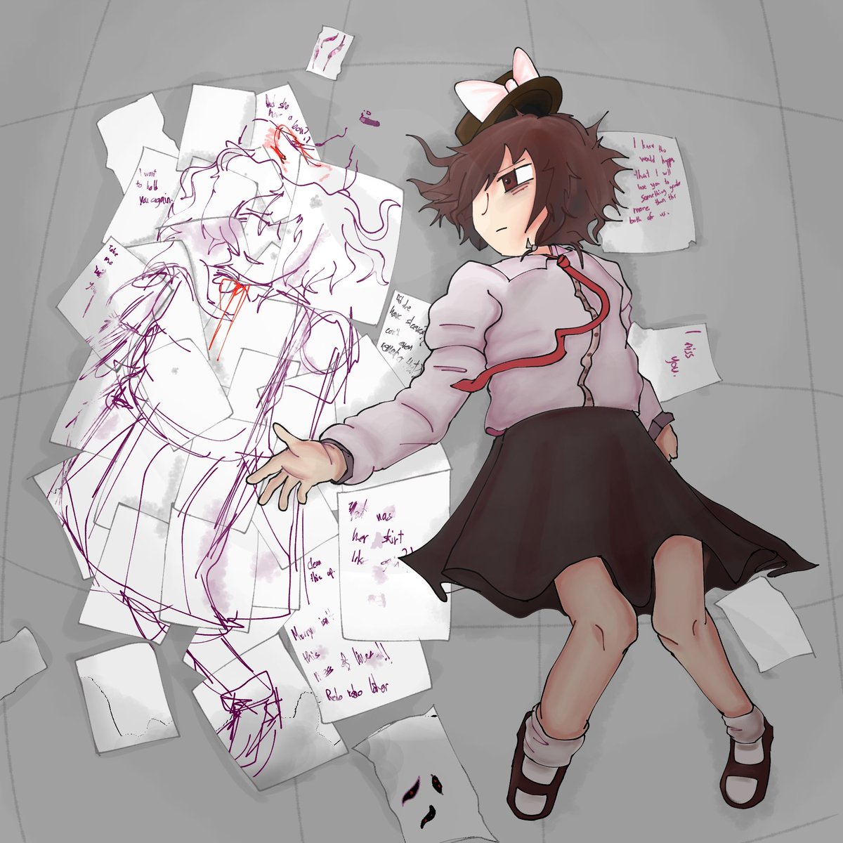 MrAlt1212's tweet image. Relying on theories and papers bordering on psychology to solve a phenomenon. You.
#秘封 #東方Project #東方