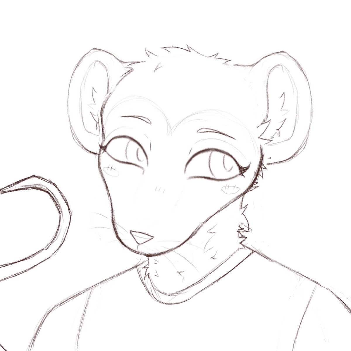 sketching a comm 💖 

•
🏷 #furry #furryart #furryfandom #furryartist #digitalart #cuteart #furrycommission #commission