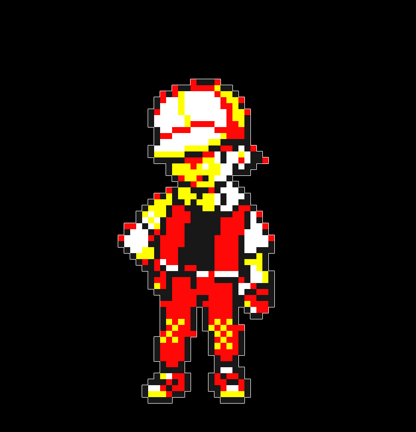 PKMN_RedVersion's tweet image. [ Red continues to stand on the same spot almost completely motionless until his eyes cross with ( READER )&apos;s and he begins to stare pretty intensely ] 

... ... ...