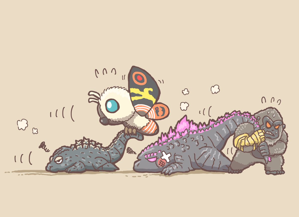 utsuchi_san's tweet image. ウホホ ウホホ ウホホホホウホホホホウホホ
(訳：ゴジラ×コング 新たなる帝国はいいぞ)