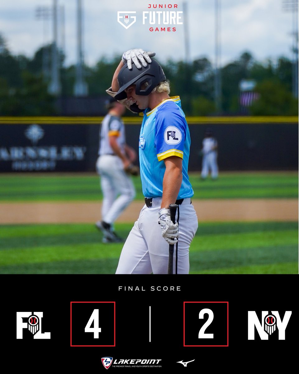 PrepBaseballFL's tweet image. ๐๐
๐๐ฌ ๐๐๐ฆ๐ ๐
Team Florida 14u moves on to bracket play with a 4-2 win over New York.
Robert Wade with 7 Ks in 4 IP.
Justin Caraballo, MJ Prisco, and Noah Rivera with RBIs.
Back at it tonight.
#PBJFG25 | @prepbaseball