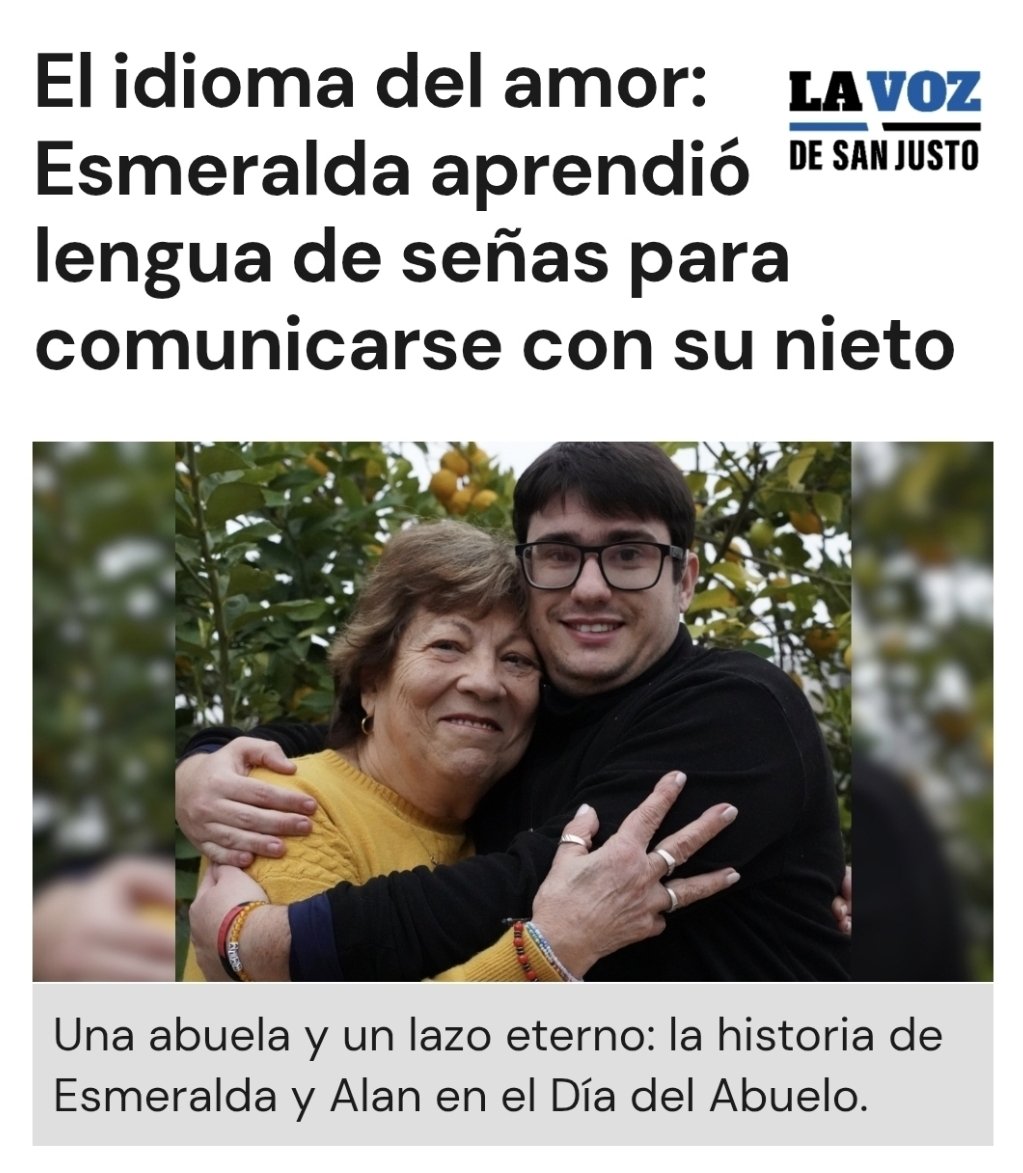 NOTISOR's tweet image. APRENDIÓ LENGUA DE SEÑAS POR AMOR A SU NIETO

Esmeralda Ascencao es abuela de siete nietos y fue la primera en su familia en aprender lengua de señas para comunicarse con Alan, el mayor de todos, que nació con hipoacusia. instagram.com/p/DMlt8BKuYEW/…