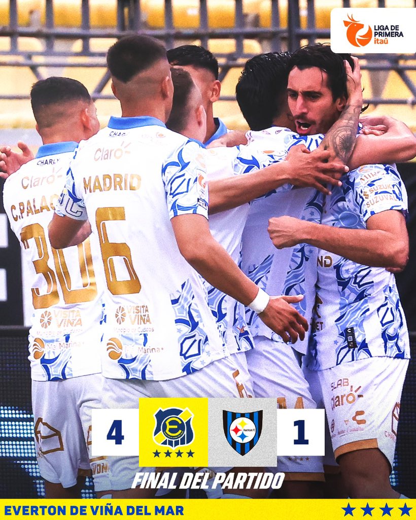 evertonsadp's tweet image. FP ⏱️ • ¡GOLEADA Y TRIUNFAZO EN CASA! 🏟️❤️‍🔥 Con un doblete de Sebastián Sosa, y los goles de Cristian Palacios y Nicolás Baeza, vencimos 4-1 a Huachipato por la decimoséptima fecha de la #LigaDePrimeraItaú ⭐️.

Fecha 17 📌 #LigaDePrimeraItaú ⭐️

#EVEvsHUA 🔵🟡 4-1 ⚫️🔵

🔹️…