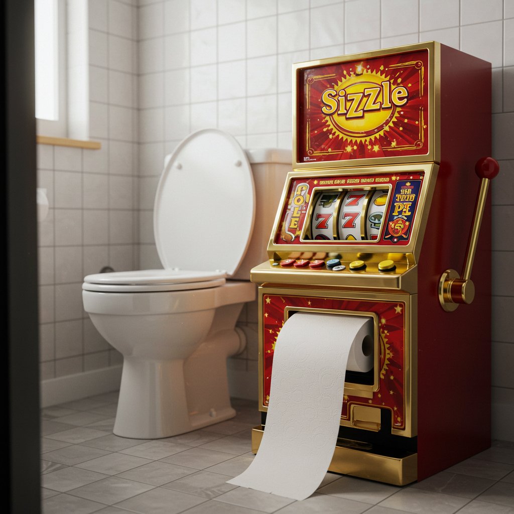 NftSizzle's tweet image. &quot;Toilet Paper Slot Machine&quot; 

#SizzleInventions