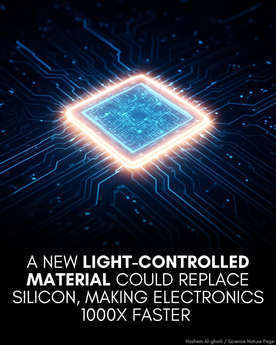 JaysonDC123's tweet image. Electronic devices could soon be 1,000 times faster, thanks to a new quantum breakthrough. 

US researchers used light to control a special material called 1T tantalum disulfide, making it switch instantly between blocking and allowing electricity to flow. 

This switching is the…