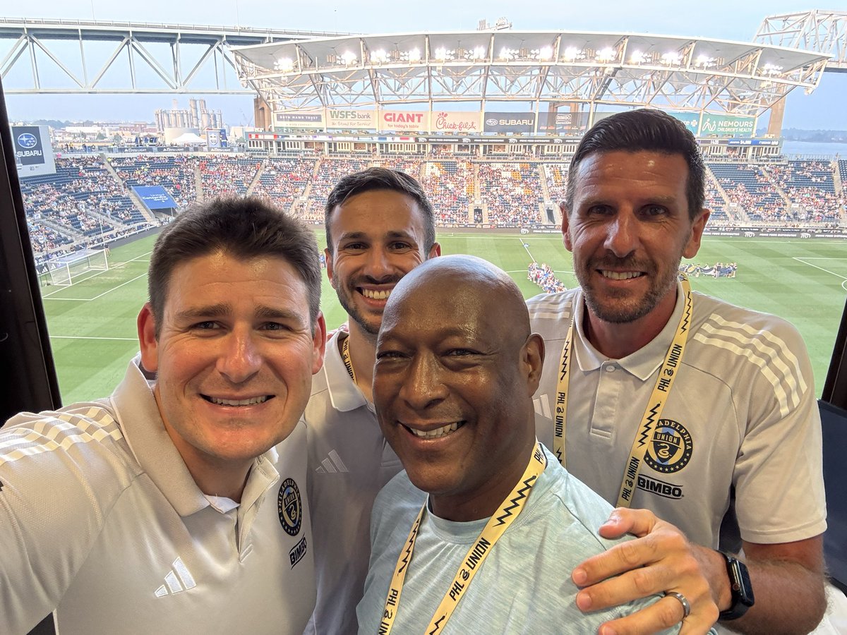 Dave Leno (@davelenotv) on Twitter photo The boys are ready to go!! LIVE now!
⚽️ <a href="/PhilaUnion/">Philadelphia Union</a> vs Colorado Rapids
⏱ 7:30pm ET
📍Subaru Park
🗣 <a href="/DaveLenoTV/">Dave Leno</a> & <a href="/SebastienLeToux/">Sebastien LeToux</a>
📝 Producers <a href="/Kylemorello4/">Kyle Morello</a> <a href="/Minarik975/">Matt Minarik</a>
🚙 97.5 FM
📲 <a href="/975TheFanatic/">97.5 The Fanatic</a> app
⚫️ “Alexa, play 97-5 The Fanatic”
🍎 <a href="/AppleTV/">Apple TV</a> home radio The boys are ready to go!! LIVE now!
⚽️ <a href="/PhilaUnion/">Philadelphia Union</a> vs Colorado Rapids
⏱ 7:30pm ET
📍Subaru Park
🗣 <a href="/DaveLenoTV/">Dave Leno</a> & <a href="/SebastienLeToux/">Sebastien LeToux</a>
📝 Producers <a href="/Kylemorello4/">Kyle Morello</a> <a href="/Minarik975/">Matt Minarik</a>
🚙 97.5 FM
📲 <a href="/975TheFanatic/">97.5 The Fanatic</a> app
⚫️ “Alexa, play 97-5 The Fanatic”
🍎 <a href="/AppleTV/">Apple TV</a> home radio