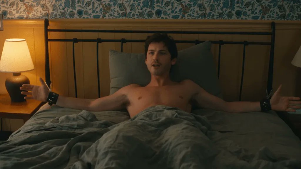JRParham's tweet image. Really didn’t care for Oh, Hi because it required every character to be pretty stupid in order to work. But at least Logan Lerman was shirtless through most of it.