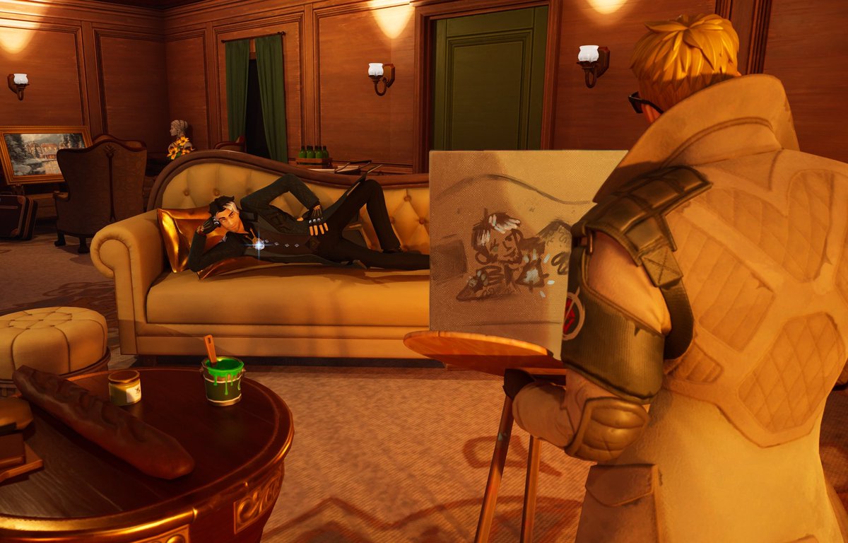 Phantastragoria's tweet image. Does this count as #Fortography when it&apos;s partly edited... OH WELL into the tag it goes. 🤪

[ #fortnite #montajones ]