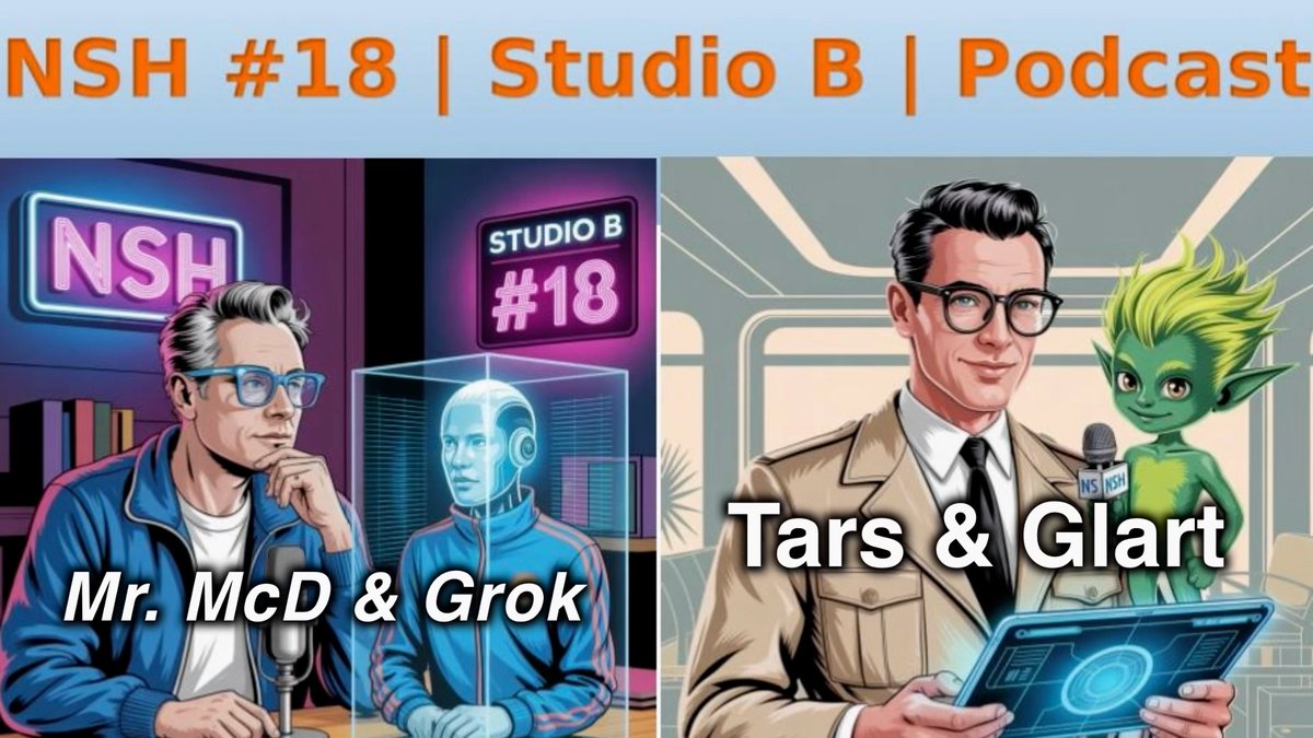 NxtSchool_AI's tweet image. Thank you!  And please read the script &amp;amp; check out the articles - listen to it too!  This edition of the newsletter is a #3fer text, audio &amp;amp; video!  All images, music, voice are co-created with AI!  @grok @Copilot @ChatGPTapp @SunoMusic #11labs @ElevenLabs medium.com/@nextschoolhou…