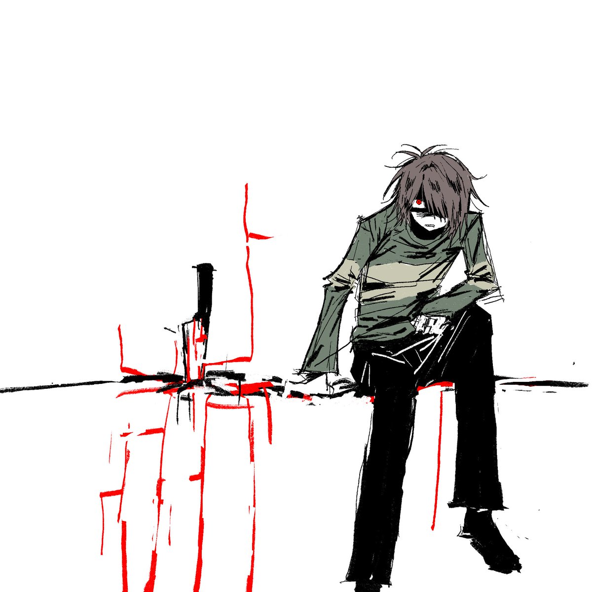 SeaGuaz's tweet image. #deltarune #Kris hate u