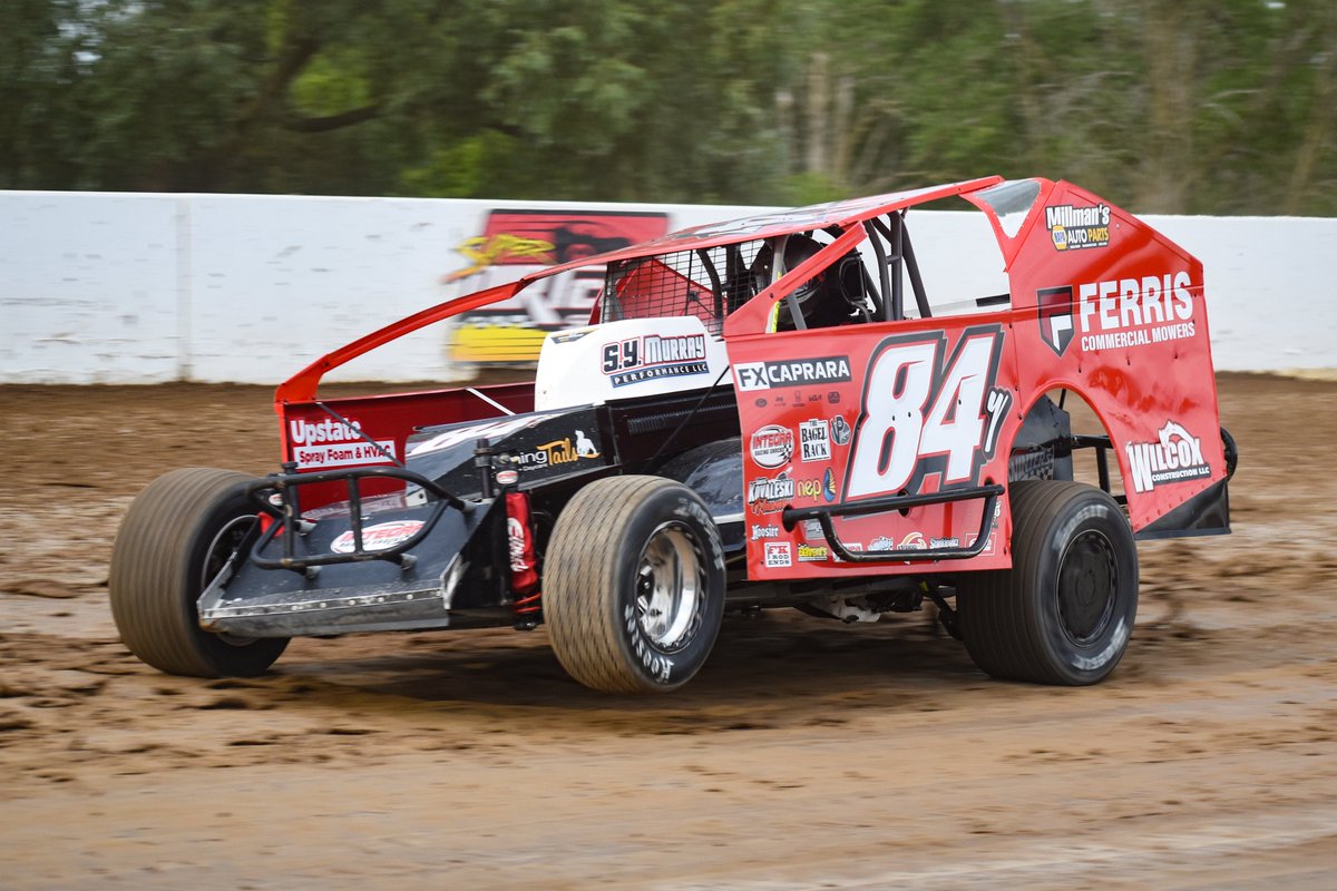 SuperDIRTcar's tweet image. Kid Rocket @alex_yankowski claims Hall of Fame 100 Heat Race #2 over a hard-charging Matt Sheppard!
#HOF100 | @WeedsportSpdwy | @DIRTVision