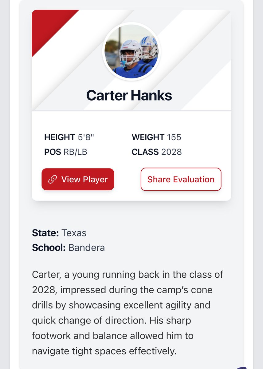 Carter Hanks (@carter3tx) on Twitter photo Thank you for the report! <a href="/iam_alinedouard/">Coach Alin Edouard</a> <a href="/PrepRedzoneTX/">Prep Redzone Texas</a> <a href="/TXRecruits/">Texas Recruits</a> <a href="/txtop22/">Texas Top 22</a> <a href="/Recruiting_List/">RECRUITING MASTER LIST</a> <a href="/BanderaFB/">Bandera Football</a> Thank you for the report! <a href="/iam_alinedouard/">Coach Alin Edouard</a> <a href="/PrepRedzoneTX/">Prep Redzone Texas</a> <a href="/TXRecruits/">Texas Recruits</a> <a href="/txtop22/">Texas Top 22</a> <a href="/Recruiting_List/">RECRUITING MASTER LIST</a> <a href="/BanderaFB/">Bandera Football</a>