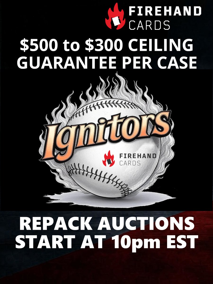 FireHandCards's tweet image. LIVE with $1 Topps Chrome Auctions! Then we introduce Firehand first Repack on Fanatics Live!
fanatics.live/shows/acfa689f…