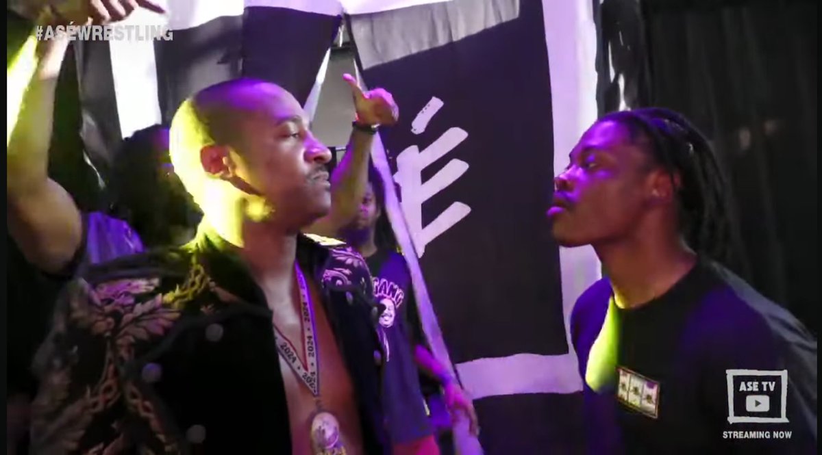 Post match, <a href="/TheBillyDixon/">BILLY DIXON</a> &amp; <a href="/MrDariusCarter/">Darius Carter - Leader of The Culture</a> signed a contract for a future match for the ASÉ Men’s World Championship…

But, his “Pick Your Poison” match is now against Uglee Gang’s <a href="/JordanDHolt_/">Jordan Holt</a> for the championship! #ASÉ10