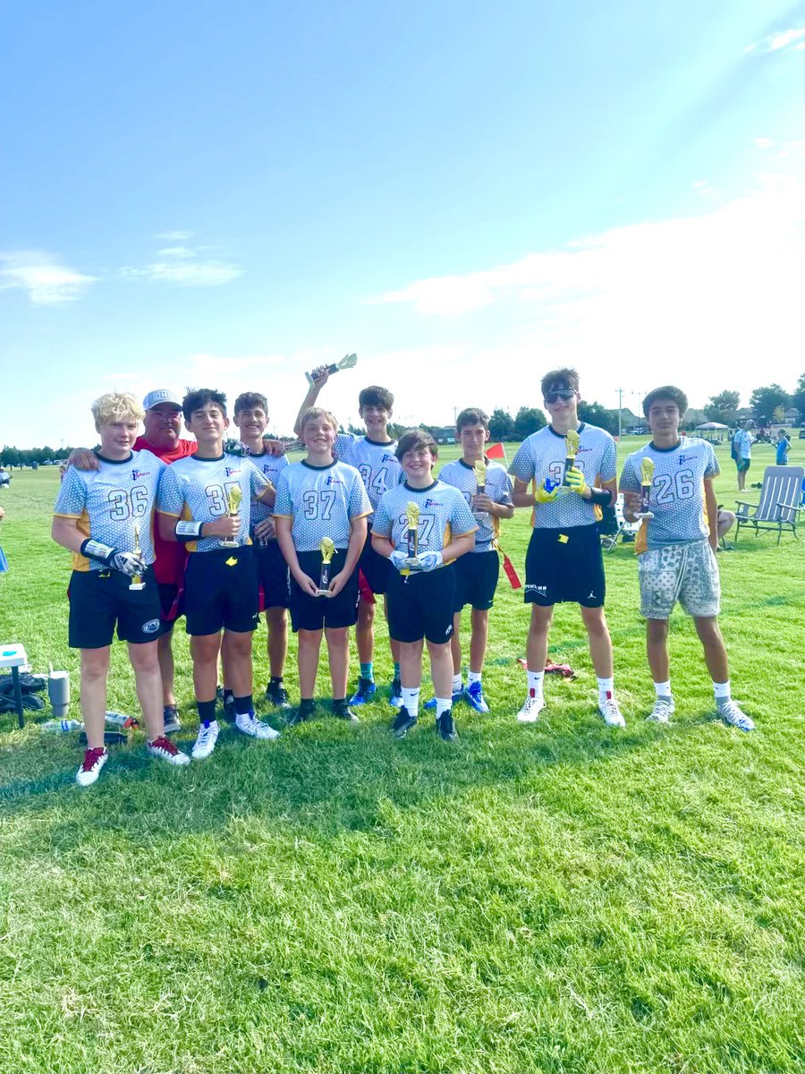 SNoland10's tweet image. I have coached most of these boys since they were young. Today they won their 6th championship in the i9 flag football senior division. Proud of these young men! 🏆 🏆🏆🏆🏆🏆@i9Sports #Edmond #Oklahoma #Champions