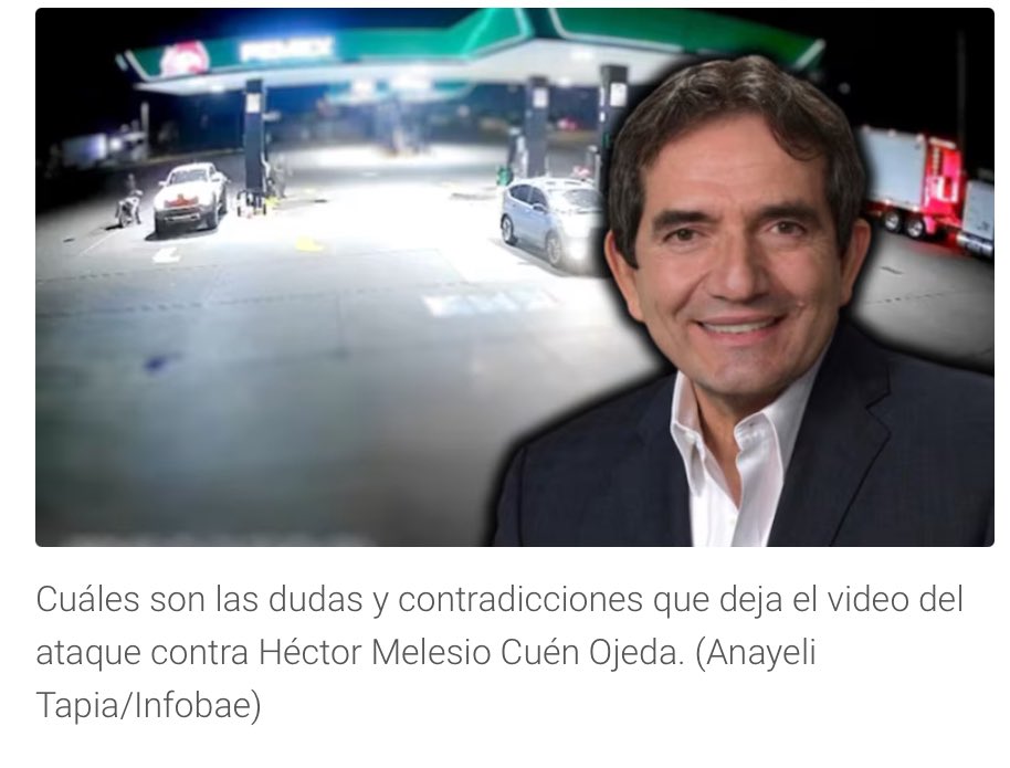 Ant II (@brujoanti) on Twitter photo Hace un año el gobernador de Sinaloa, Ruben Rocha Moya, asesinó a Hector Melesio Cuen, montando después un “asalto” para justificar el homicidio
Un año después el gober sigue en su cargo, pese a haber mentido en el homicidio de su víctima
Adivinen de quién es protegido?
Bingo! Hace un año el gobernador de Sinaloa, Ruben Rocha Moya, asesinó a Hector Melesio Cuen, montando después un “asalto” para justificar el homicidio
Un año después el gober sigue en su cargo, pese a haber mentido en el homicidio de su víctima
Adivinen de quién es protegido?
Bingo!