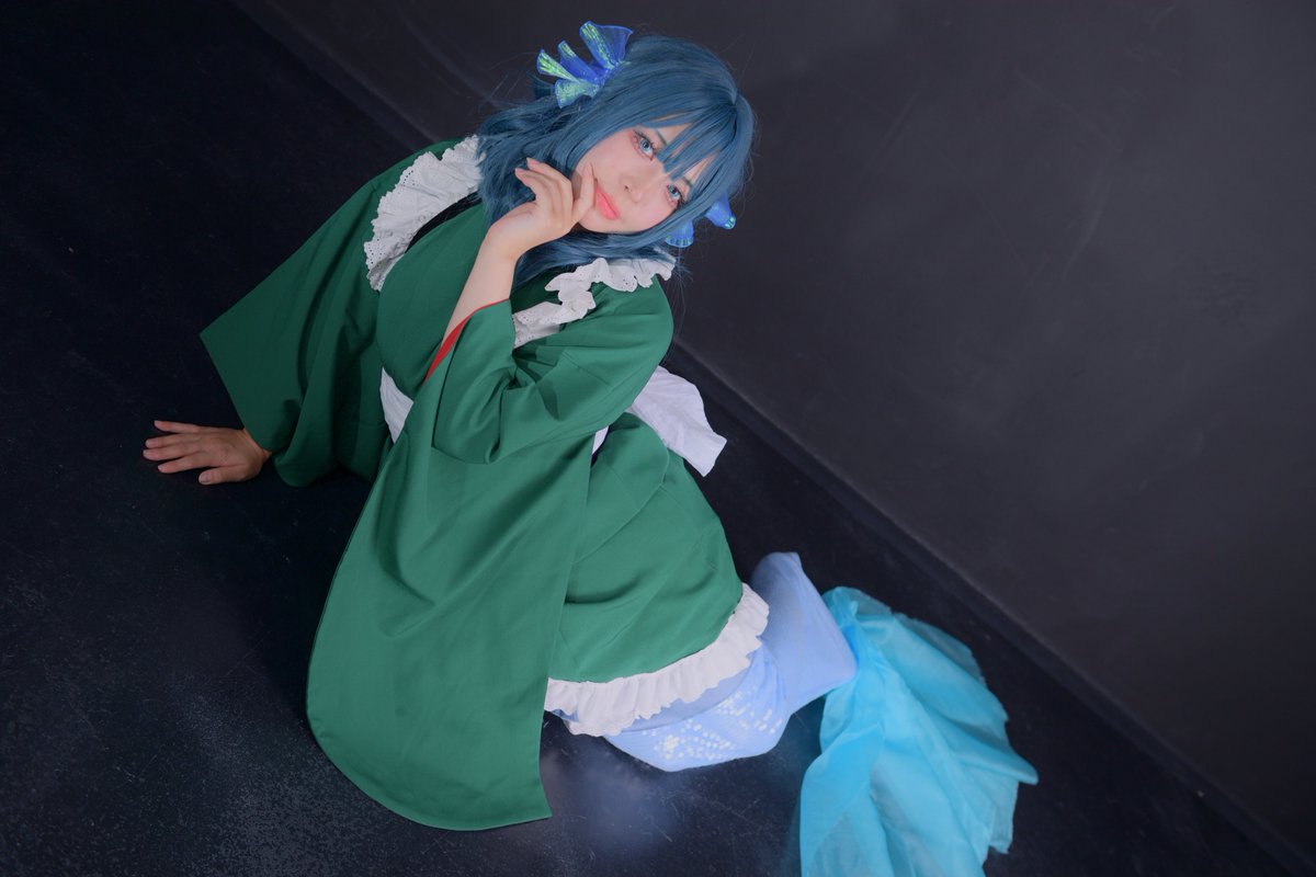 akaiwashi4's tweet image. 7/20 東方蒼髪併せ
衣装映えもポージングも素敵です
😆👍
わかさぎ姫
モデル: 市ヶ谷ちるる(@chiruru_ruru_ru )様
#0720東方青髪併せ #東方Projectᅠᅠᅠᅠ
#コスプレ撮影 #cosplayergirls