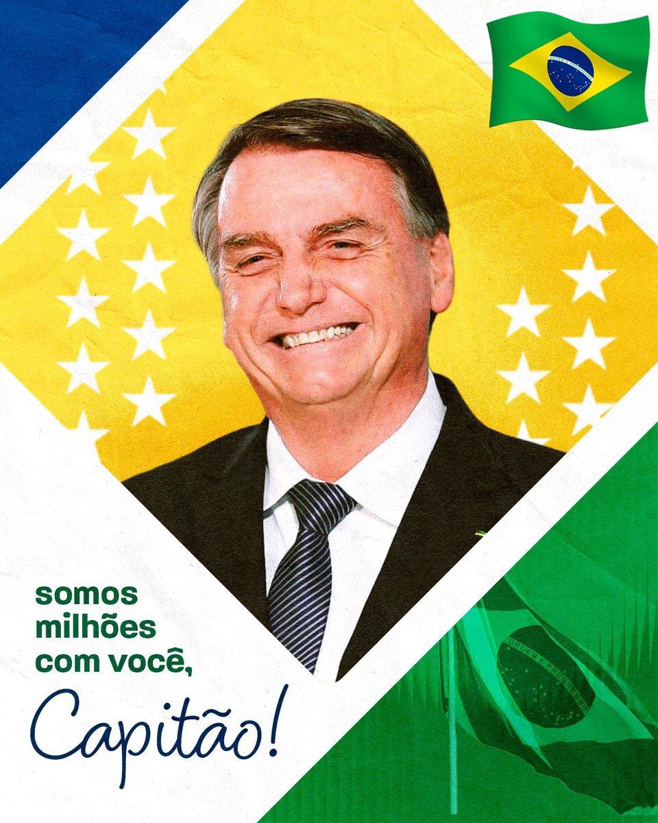 SOMOS TODOS BOLSONARO!

Nossa bandeira jamais será vermelha!

Unidos venceremos! 🇧🇷👊🇧🇷🇺🇲