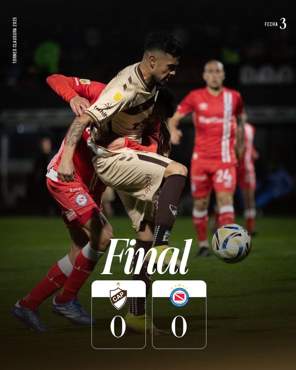 caplatense's tweet image. #TorneoClausura 🏆 | ⏱️ Final del partido

🔚 Platense y Argentinos Juniors empataron 0-0.

#VamosCalamares🦑