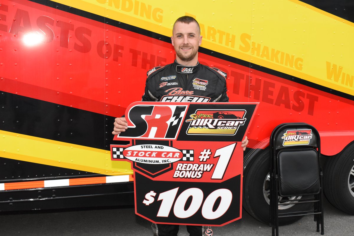 SuperDIRTcar's tweet image. Mat makes it so! @Williamson6 draws the @SRIPerformance/@StockCarSteel #1 Redraw Bonus!
#HOF100 | @WeedsportSpdwy | @DIRTVision