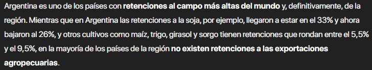 AkianYT's tweet photo. @porquettfin No creo que aplicar la doctrina liberal 100%, creo en ser objetivo con las políticas que benefician a un país, independientemente de la cosmovisión de su "líder".
En ese sentido sólo un imbécil no festejaría baja de retenciones, ningún país normal tiene tasas tan altas. https://t.co/alHB2WYEyw