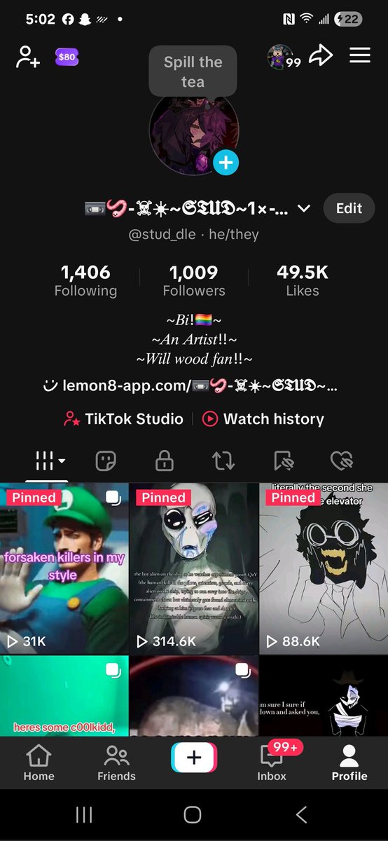 studteboi's tweet image. IVE DONE.. AFTER 5 YEARS IVE FINALLY DONE WHAT IVE DREAMED OF... 1K ON TIK TOK!!!!!