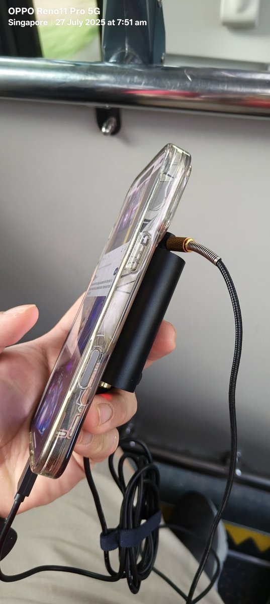 XCCDD's tweet photo. Tried using the Fiio K3 with my iphone 16 pro max. It works but have to plug out and plug in again when the phone goes to sleep mode without any audio detected https://t.co/7ZjQE4vnzJ