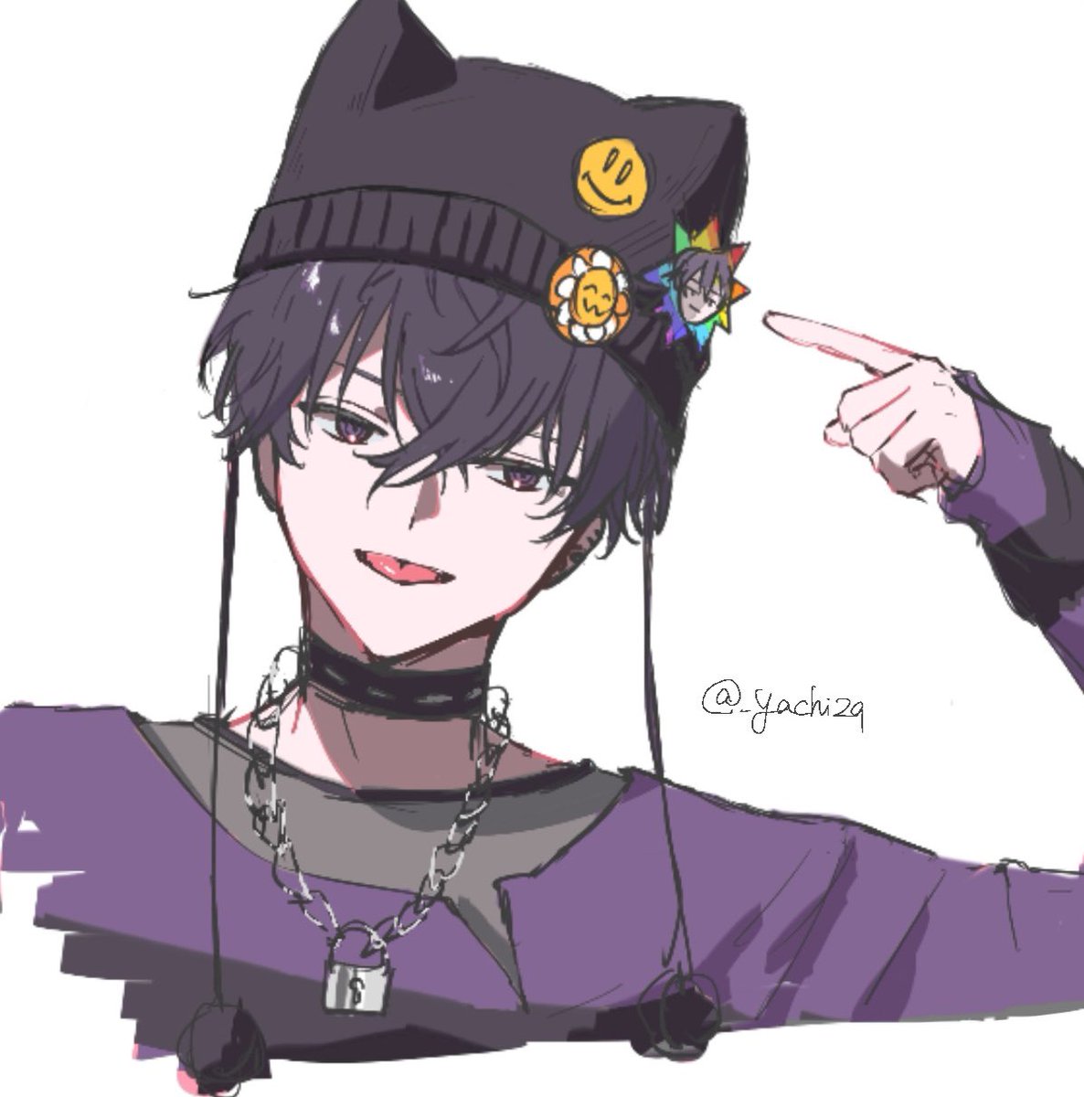 _yachi29's tweet image. 絵ﾁｬ~ 🍱🦖 🤝 (ちょまは610さんが添えてくれた♡)