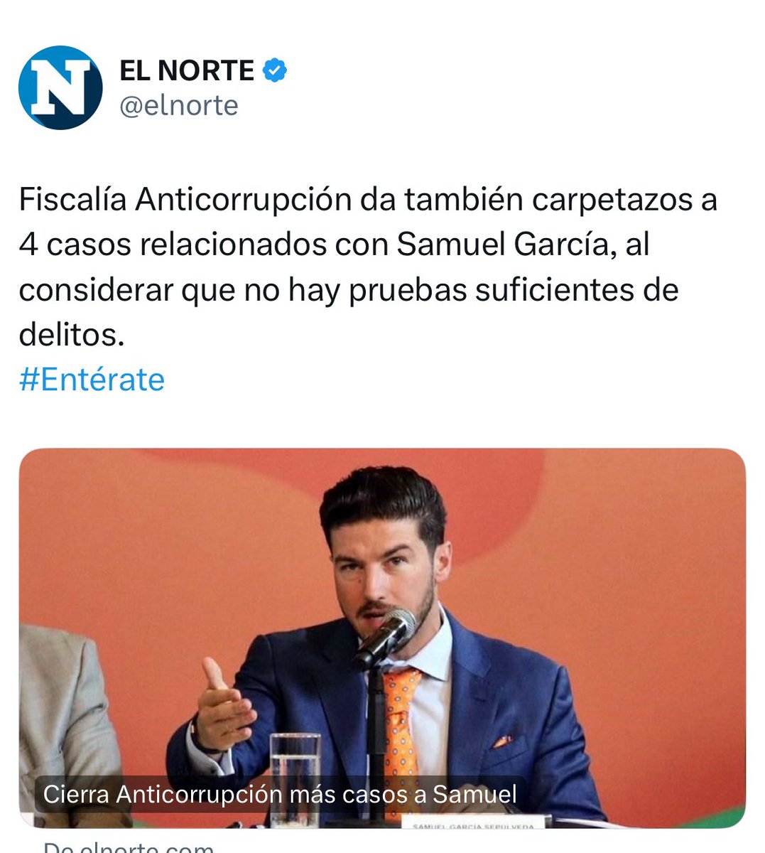 Anclaran's tweet image. El pacto del @fosfoleon_ con la 4T se traduce en impunidad para las triangulaciones y atracos de @samuel_garcias
Y mientras tanto, la oposición en #NuevoLeón brilla por su ausencia 🤐
@MemoFloresTv @revistacodigo21 @GMtzBerlanga @GuadalupeB7414 @ferrinoNoticias @SiSoyMolina…