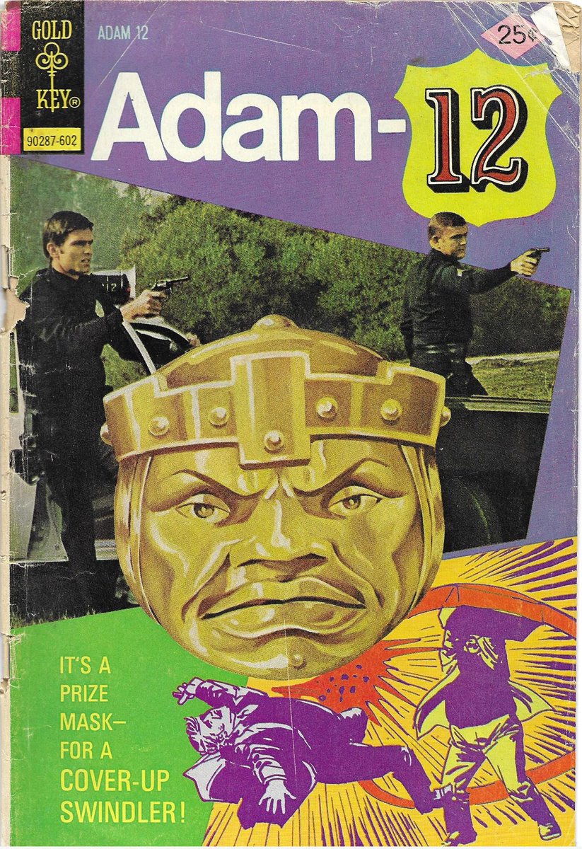 4sharpcornerz's tweet image. Going through some old comic books and the cover of this 1976 issue of Adam-12 sure looks like the most hated man in the world!  #donaldtrump