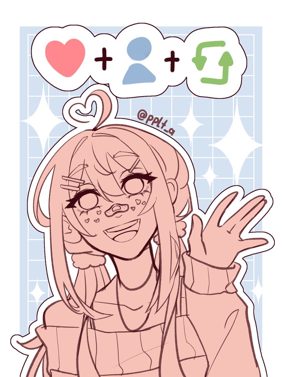 PNG tuber Giveaway! (⁠≧⁠▽⁠≦⁠) 💖🌱
I'd like to add more examples to my portfolio, so I'm bringing you a little art raffle (For every 500 likes + 1 winner!)
- Ends: August 7 
- Follow
- Like + RT + comment your reference

Good luck! (⁠ㆁ⁠ω⁠ㆁ⁠) #artmoots
