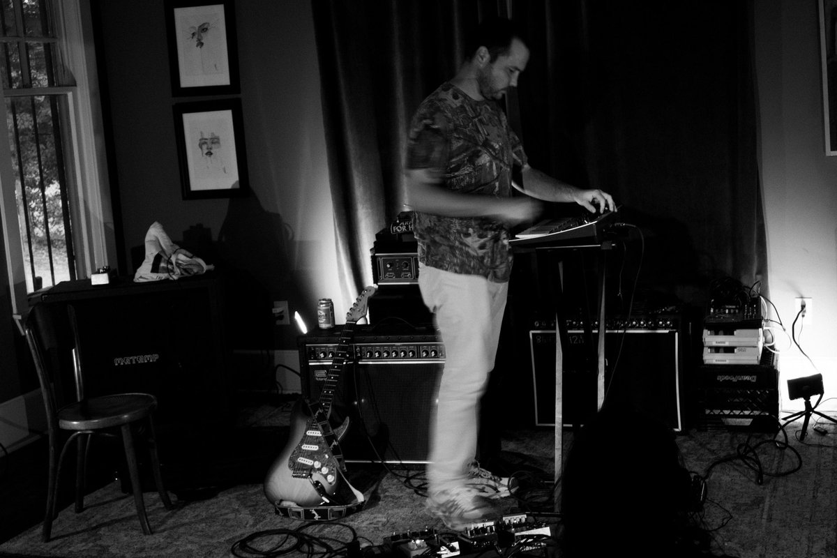 Photos i took last night of Heath Walt from the band Parrot Weather performing a solo Raven Weather set
