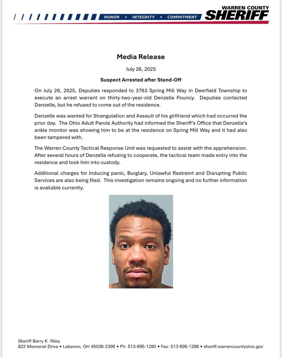 Warren Co Sheriff tweet media