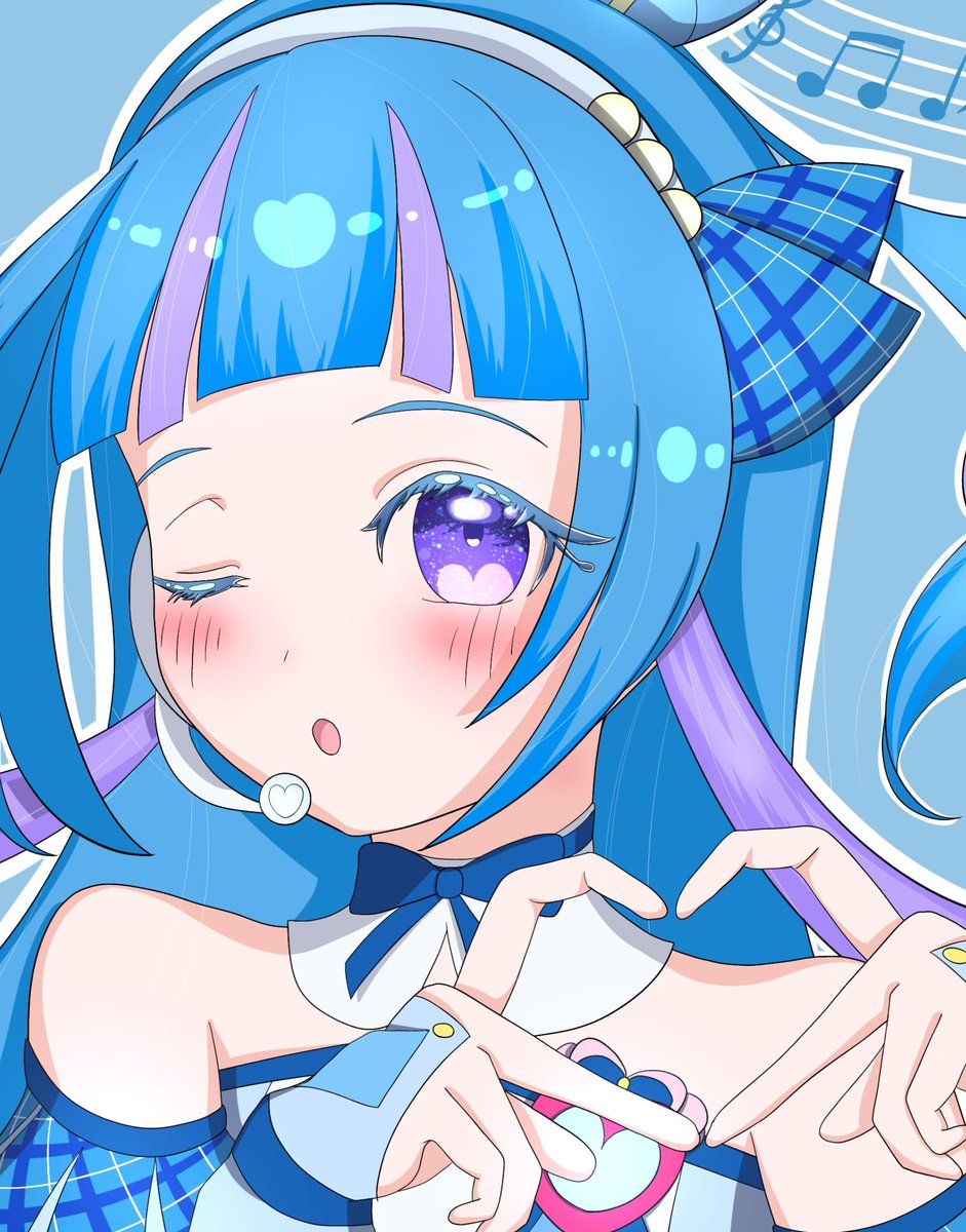 mikan_emuoshi's tweet image. #precure  #キミプリ  #イラスト
ななちゃん回ということで！！
『お目目パッチン、キュアウインク🔹』