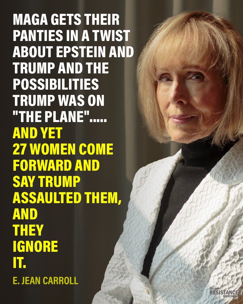That's a great point by E. Jean Carroll - why not listen to the 27 women who have already come forward?

#BelieveWomen