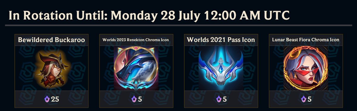 SkinSpotlights's tweet image. Mythic Shop Rotation!