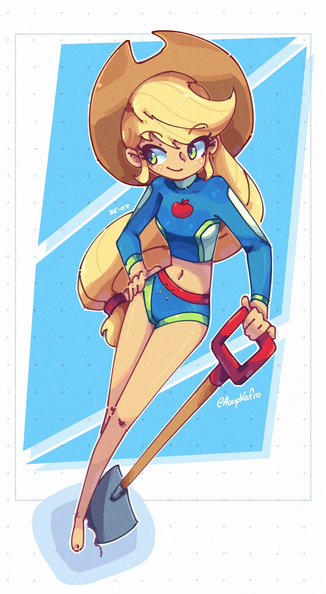 acupkafro's tweet image. applejack 🏖️
#mlp #EquestriaGirls