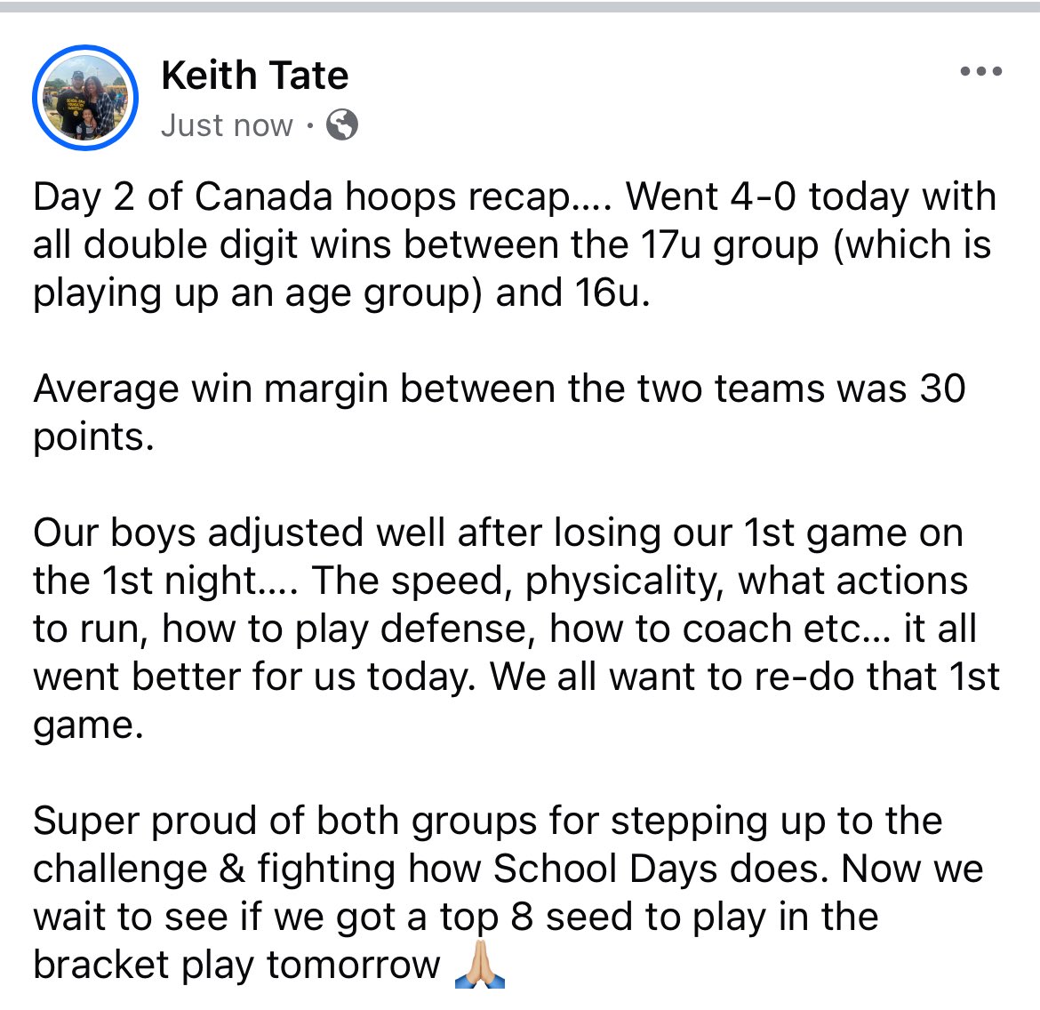 SDFbasketball's tweet image. Day 2 in Canada!
New energy… with some wins. 4-0 on the day!