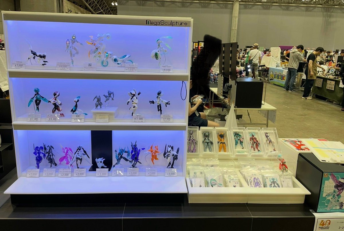Ata36's tweet image. 設営完了いたしました!
2-20-01メガスカルプチャにてお会いいたしましょう!
#ワンフェス2025s