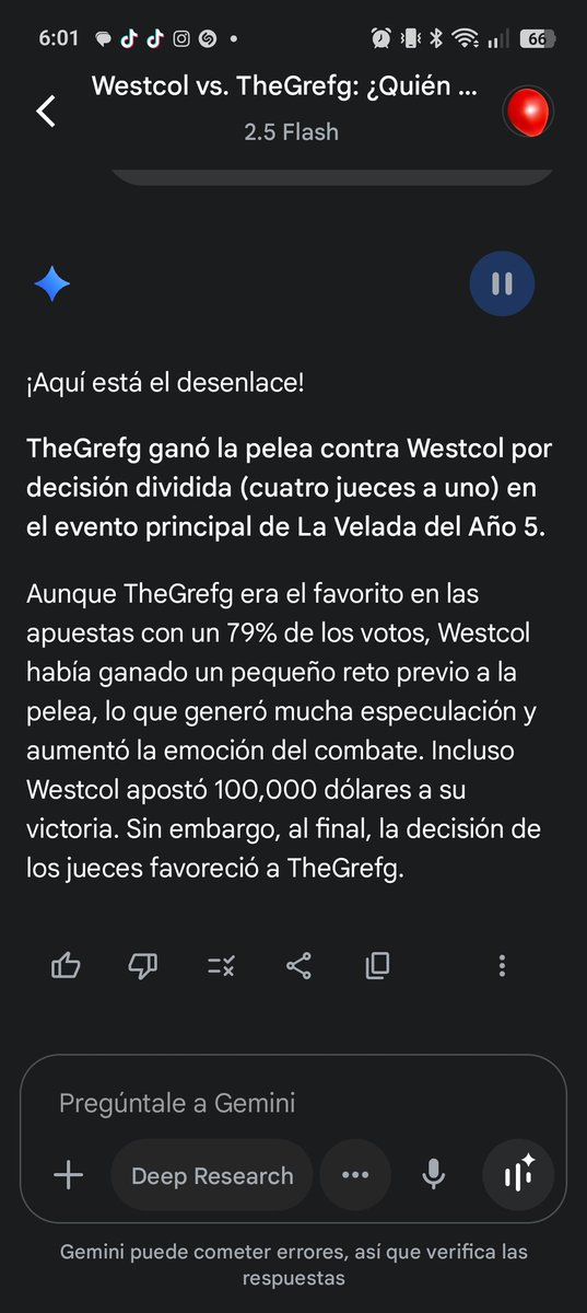 cantua_daniel's tweet photo. Aquí según #Gemini quien gana entre @TheGrefg vs @WestCOL  
#LaVeladaDelAnoV https://t.co/2DgqXiergO