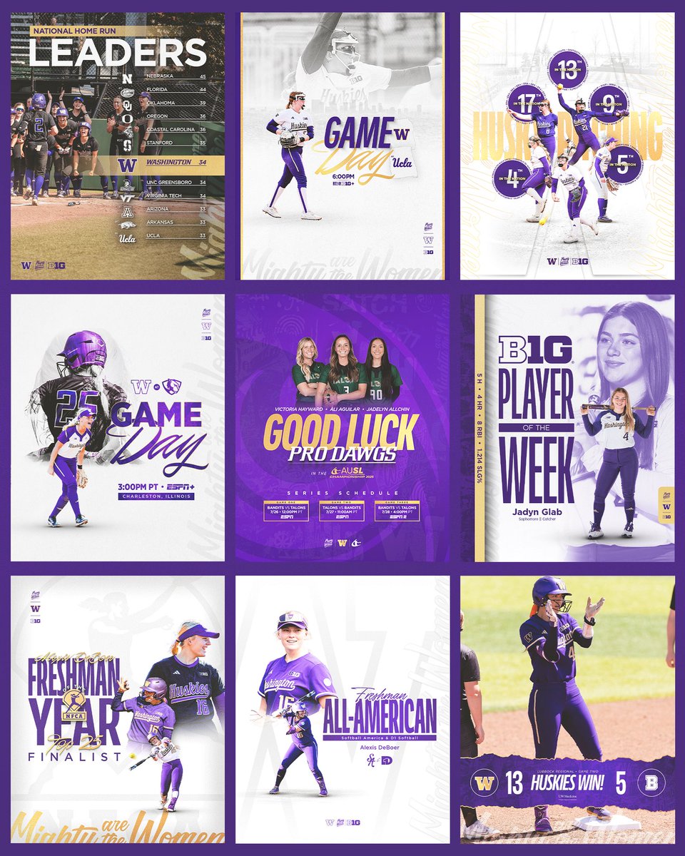 With the <a href="/theAUSLofficial/">AUSL</a> championship series this weekend, thought I’d share some favorites from last season with <a href="/UWSoftball/">Washington Softball</a> 🥎

#GoHuskies || #MightyAreTheWomen