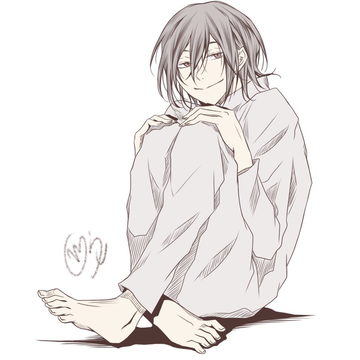 ComWory_JP's tweet image. #見た人は必ず性癖を1つ絶対暴露する
普段見せない細身キャラの素足🙄