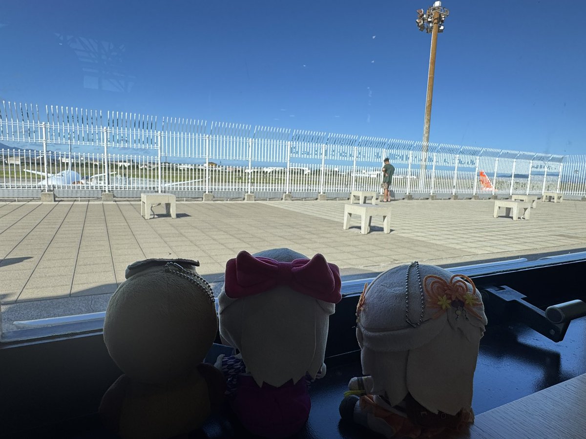 onasu19730801's tweet image. 🍡🍊)松山に帰って来ましたわ☺️
#いずみんといっしょ 
#まひろウといっしょ 
#松山空港